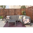 Patio Gray Aluminum 6-Person Outdoor Seating Group with Cushions