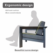 Patio Gray Aluminum 6-Person Outdoor Seating Group with Cushions