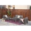 Patio Gray Aluminum 4-Person Outdoor Seating Group with Cushions