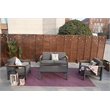 Patio Gray Aluminum 4-Person Outdoor Seating Group with Cushions