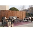 Patio Gray Aluminum 4-Person Outdoor Seating Group with Cushions