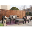 Patio Gray Aluminum 4-Person Outdoor Seating Group with Cushions