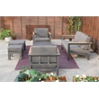 Patio Gray Aluminum 4-Person Outdoor Seating Group with Cushions