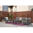 Patio Gray Aluminum 5-Person Outdoor Seating Group with Cushions