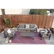 Patio Gray Aluminum 5-Person Outdoor Seating Group with Cushions