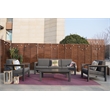 Patio Gray Aluminum 5-Person Outdoor Seating Group with Cushions