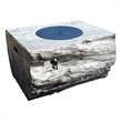 Modern Gray Aluminum Stone Propane Patio Outdoor Fire Pit Table