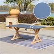 Gray Aluminum Rectangular 6 - Person Outdoor Dining Set with Cushions