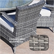 Gray Aluminum Rectangular 6 - Person Outdoor Dining Set with Cushions