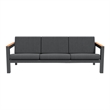 Gray Aluminum 7-Person Patio and Outdoor Seating Group with Cushions
