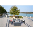 Gray Aluminum 7-Person Patio and Outdoor Seating Group with Cushions