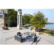 Gray Aluminum 7-Person Patio and Outdoor Seating Group with Cushions