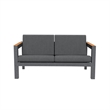 Gray Aluminum 4-Person Patio and Outdoor Seating Group with Cushions