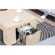 Patio White Aluminum 7-Person Outdoor Seating Group with Fire Pits