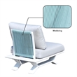 Patio White Aluminum 7-Person Outdoor Seating Group with Cushions