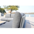 Gray Aluminum 7 - Person Outdoor Seating Group with Gray Cushions