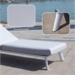 White Aluminum 8-Person Outdoor Seating Group with Gray Cushions