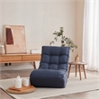 Navy Metal Lazy Sofa Balcony Reclining Chair Leisure Sofa Adjustable Chair