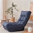 Navy Metal Lazy Sofa Balcony Reclining Chair Leisure Sofa Adjustable Chair