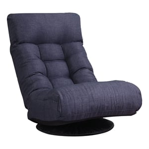 Navy Metal Single Lazy Sofa Tatami Balcony Reclining Chair Leisure Sofa
