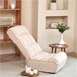 Direct Wicker Adjustable Metal & Fabric Sofa Reclining Chair in White