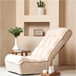 Direct Wicker Adjustable Metal & Fabric Sofa Reclining Chair in White