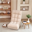 Direct Wicker Adjustable Metal & Fabric Sofa Reclining Chair in White