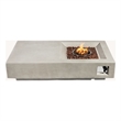 Direct Wicker Stainless Steel & Concrete Fire Pit Table with Burner in Gray