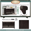 Direct Wicker TREXM 2-Drawer Storage Bench with Removable Basket - Espresso