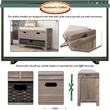 Direct Wicker TREXM 2-Drawer Storage Bench with Removable Basket - White Washed