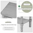 TREXM Narrow Console Table with Three Storage Drawers and Bottom Shelf-Gray Wash