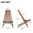 Elegant and Functionality Folding Wood Chair Perfect for Iiving Spaces