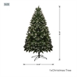Direct Wicker 5FT PVC Artificial Christmas Tree with 619 Branch Tips&Metal Stand