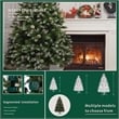 Direct Wicker 6FT PVC Artificial Christmas Tree with 883 Branch Tips&Metal Stand