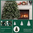 Direct Wicker 7FT PVC Artificial Christmas Tree w/1435 Branch Tips&Metal Stand
