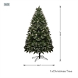 Direct Wicker 7FT PVC Artificial Christmas Tree w/1435 Branch Tips&Metal Stand