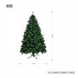 Direct Wicker 6ft PVC Artificial Christmas Tree 1202 Tips w/ Metal Stand