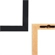 Direct Wicker 3-Piece Black Floating U-Shaped Wall Display Shelve for Home Decor