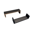 Direct Wicker 3-Piece Black Floating U-Shaped Wall Display Shelve for Home Decor