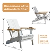 Direct Wicker Outdoor Foldable Frog Leisure Chair with Cup Holder- White