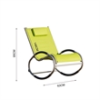 Direct Wicker 2-Piece Outdoor Reclining Lounge Chair with Metal Frame-Green