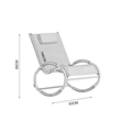 Direct Wicker 2-Piece Outdoor Reclining Lounge Chair with Metal Frame - Gray