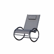 Direct Wicker 2-Piece Outdoor Reclining Lounge Chair with Metal Frame - Gray