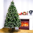 Direct Wicker 6 ft Pre-Lit Christmas Tree with 400 LED Lights & 60 Pine Cones