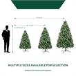 Direct Wicker 7 ft Pre-Lit Christmas Tree with 500 LED Lights & 96 Pine Cones
