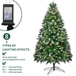 Direct Wicker 7 ft Pre-Lit Christmas Tree with 500 LED Lights & 96 Pine Cones