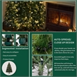 Direct Wicker 7 ft Pre-Lit Christmas Tree with 500 LED Lights & 96 Pine Cones
