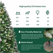 Direct Wicker 7 ft Pre-Lit Christmas Tree with 500 LED Lights & 96 Pine Cones