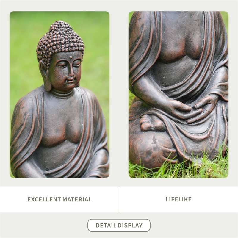 Serene Buddha Magnesium Oxide Sculpture- Meditation Spaces