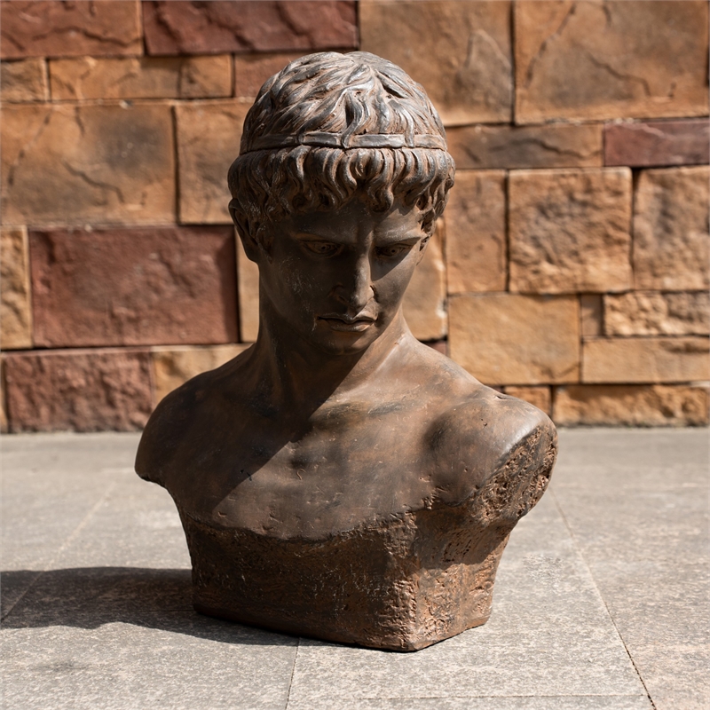 Vintage Magnesium Oxide Garden Statue Unique Outdoor Decorative Sculpture